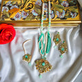 Turquoise Green and Gold Fantasy