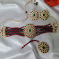 Red and Green Noor - Choker Set