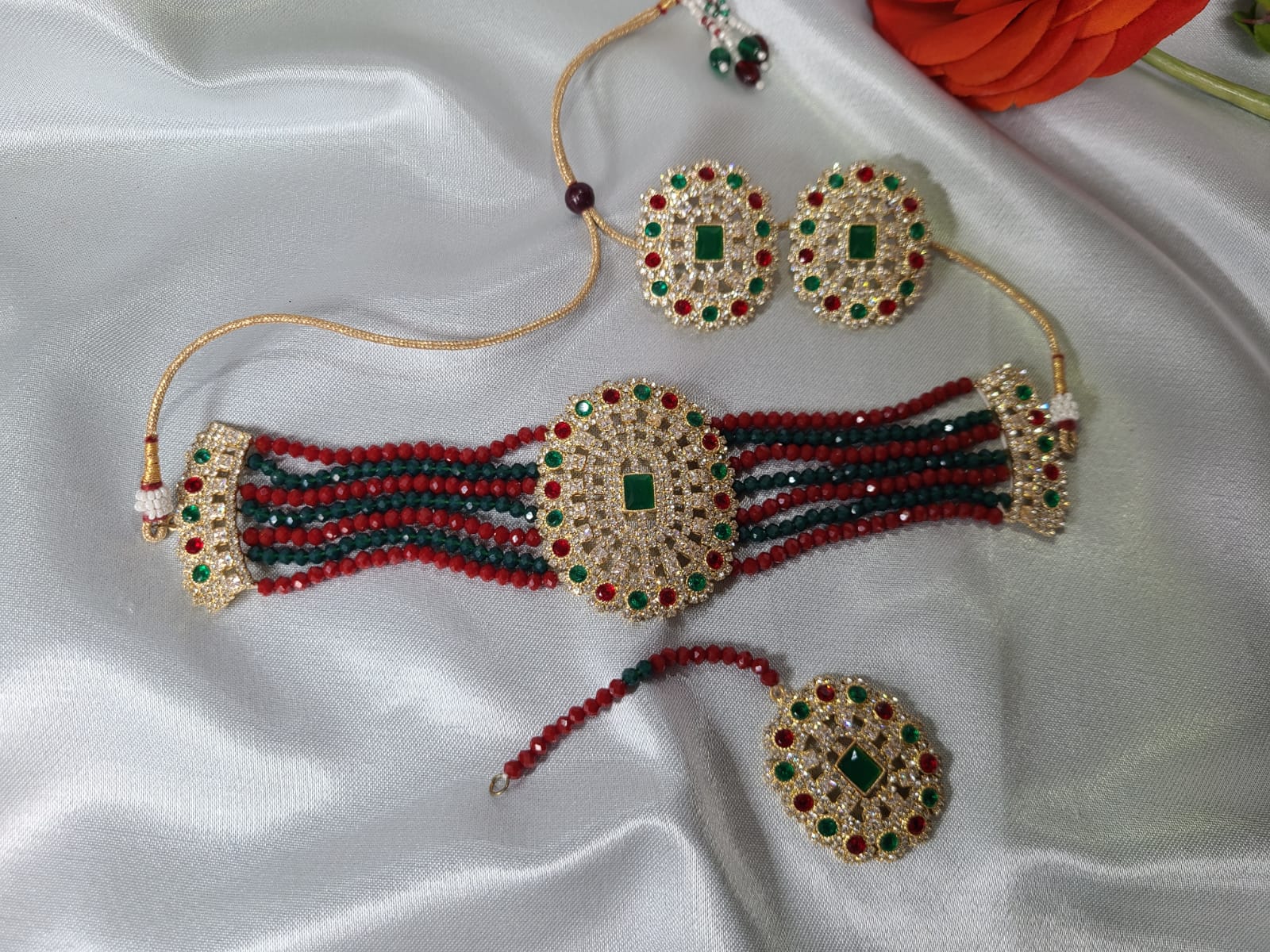 Red Green Anarkali