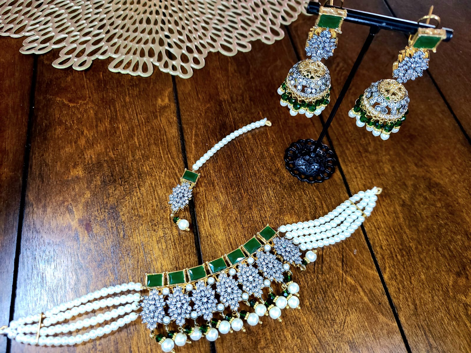 Green Chand - Choker Set