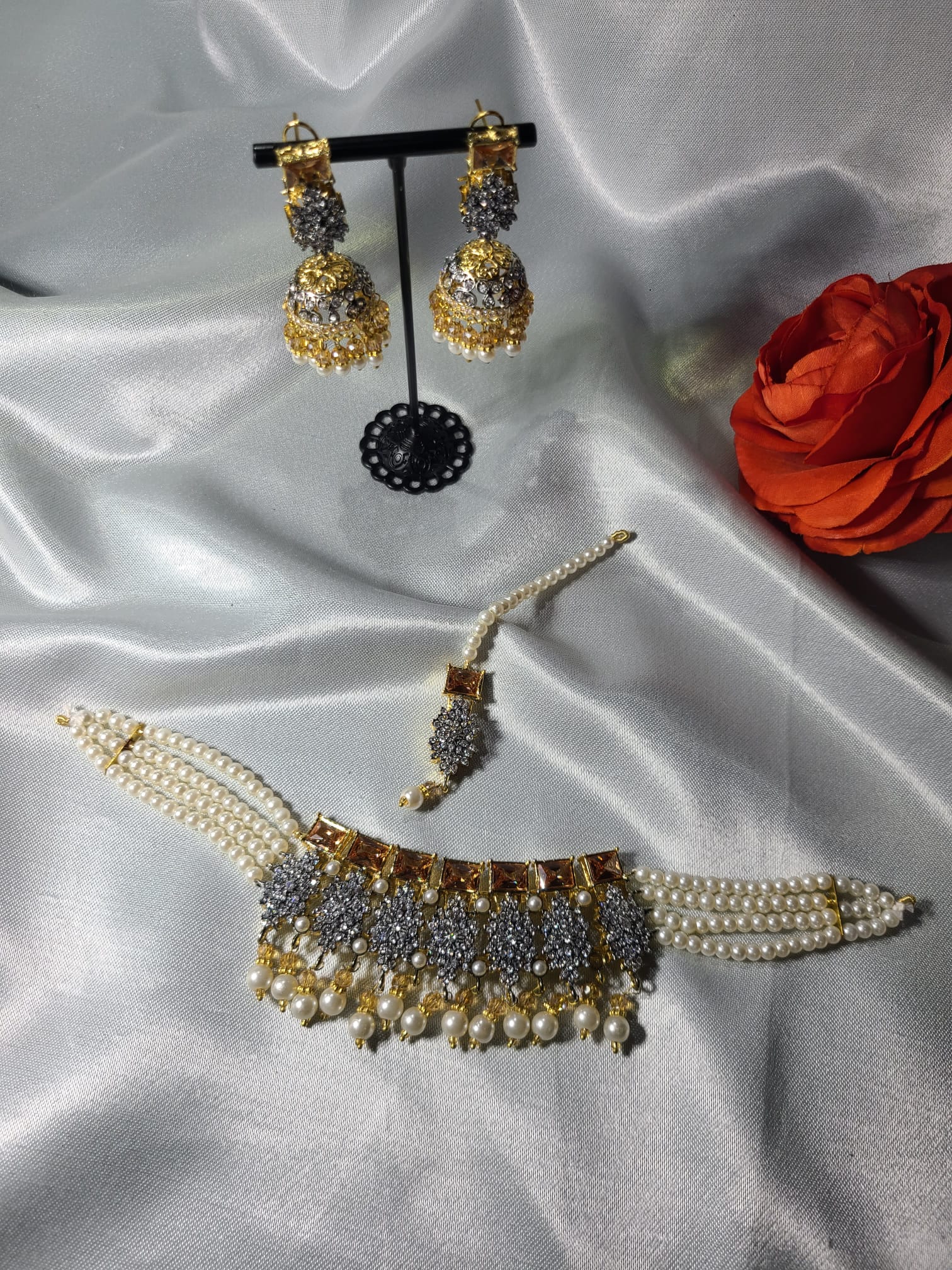 Champagne Chand - Choker Set